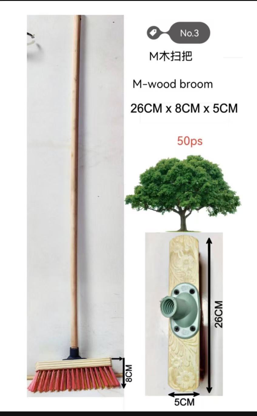 Wooden broom