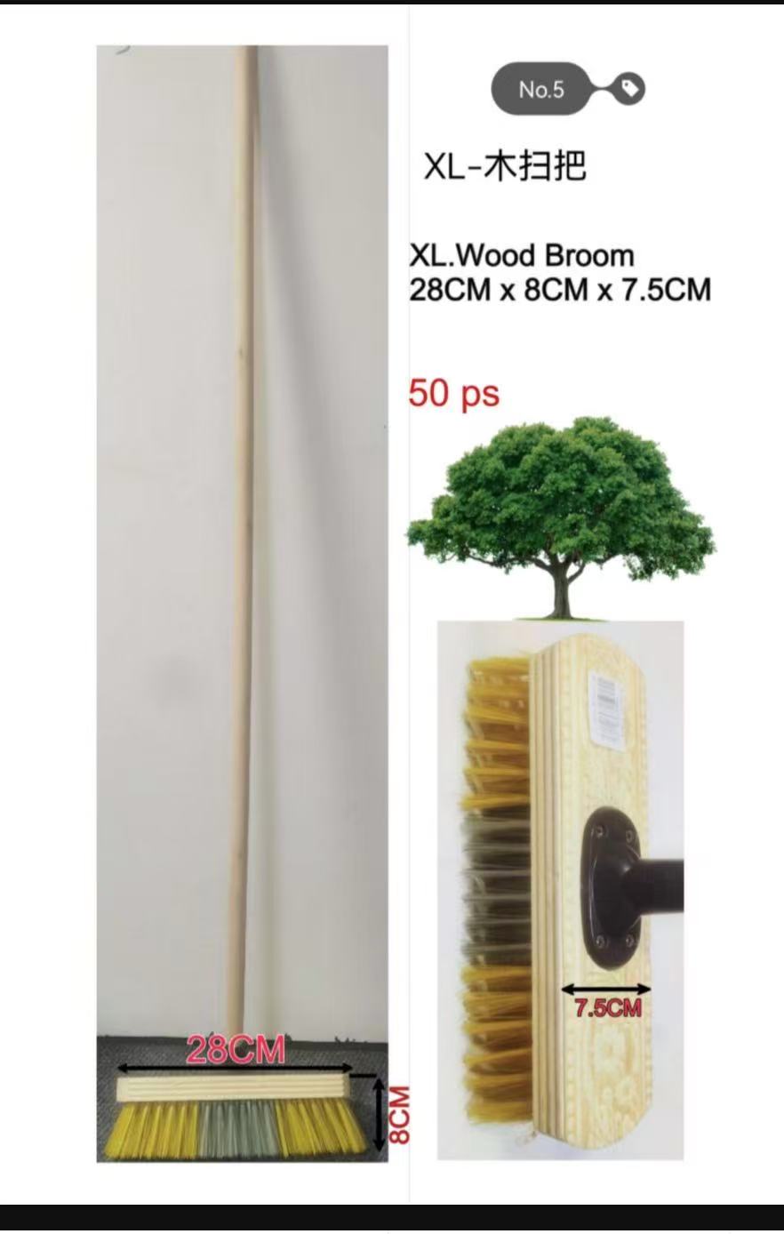 Wooden broom