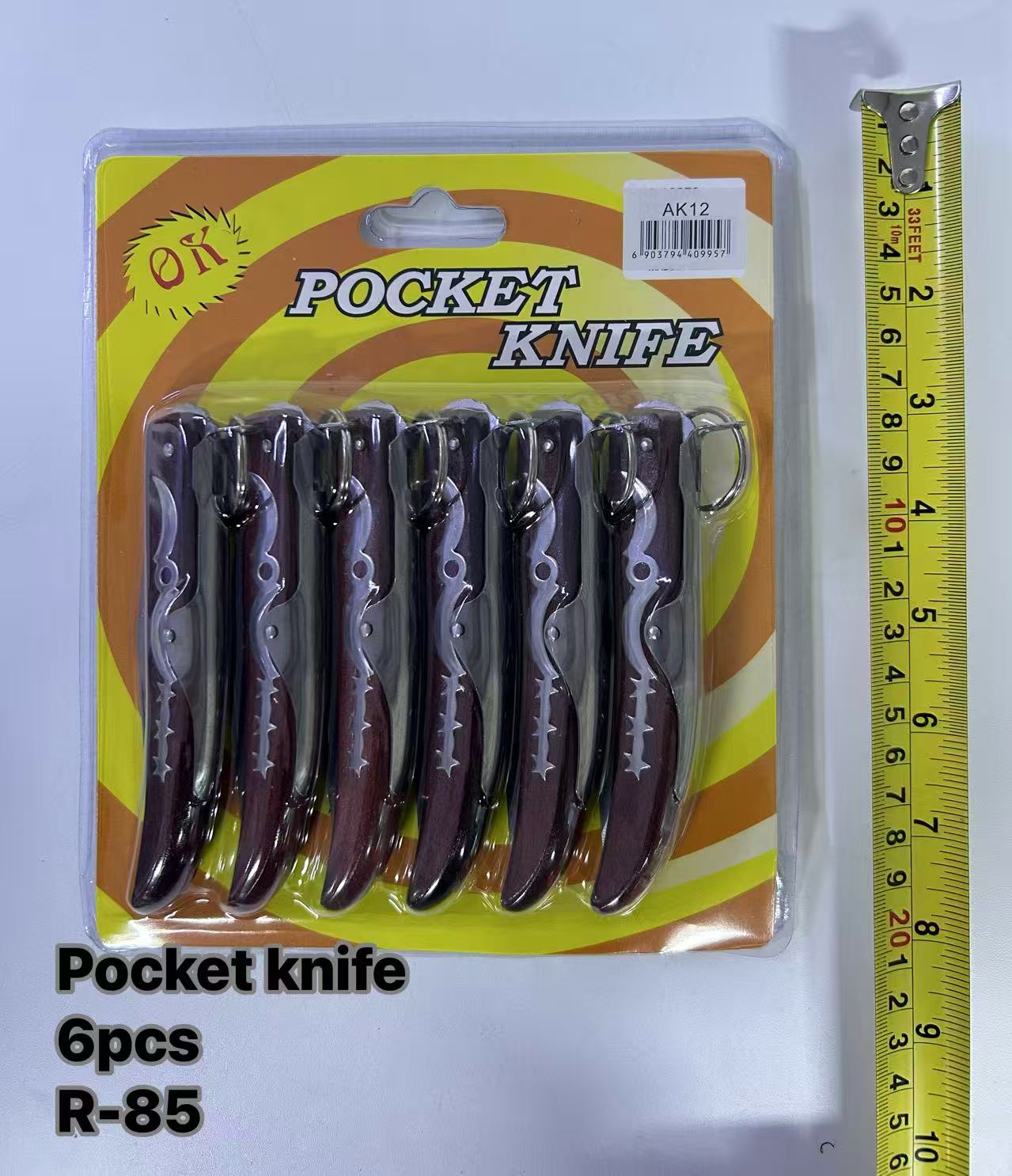 Pocket knife 6pcs