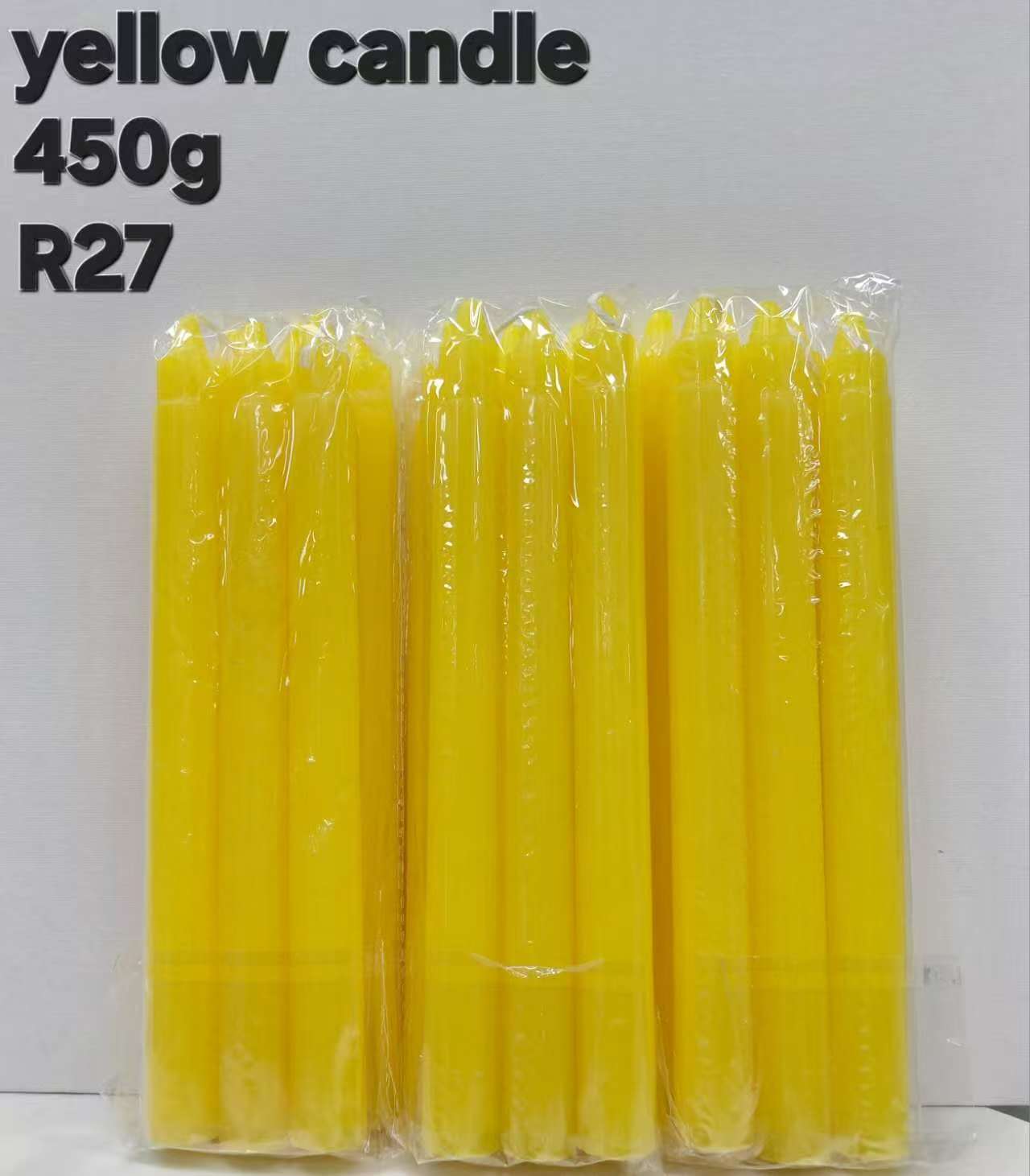 yellow candle 450g