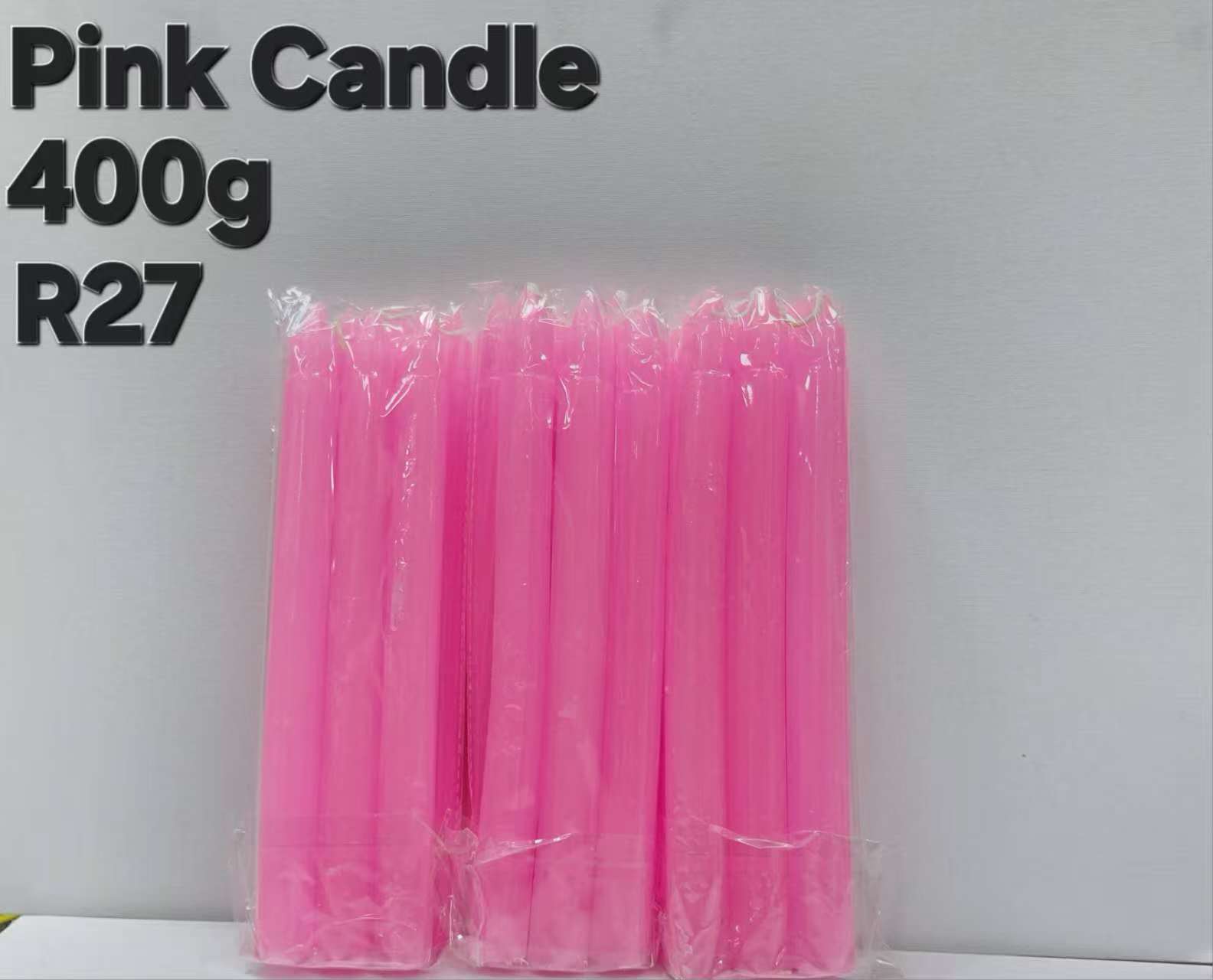 pink candle 400g