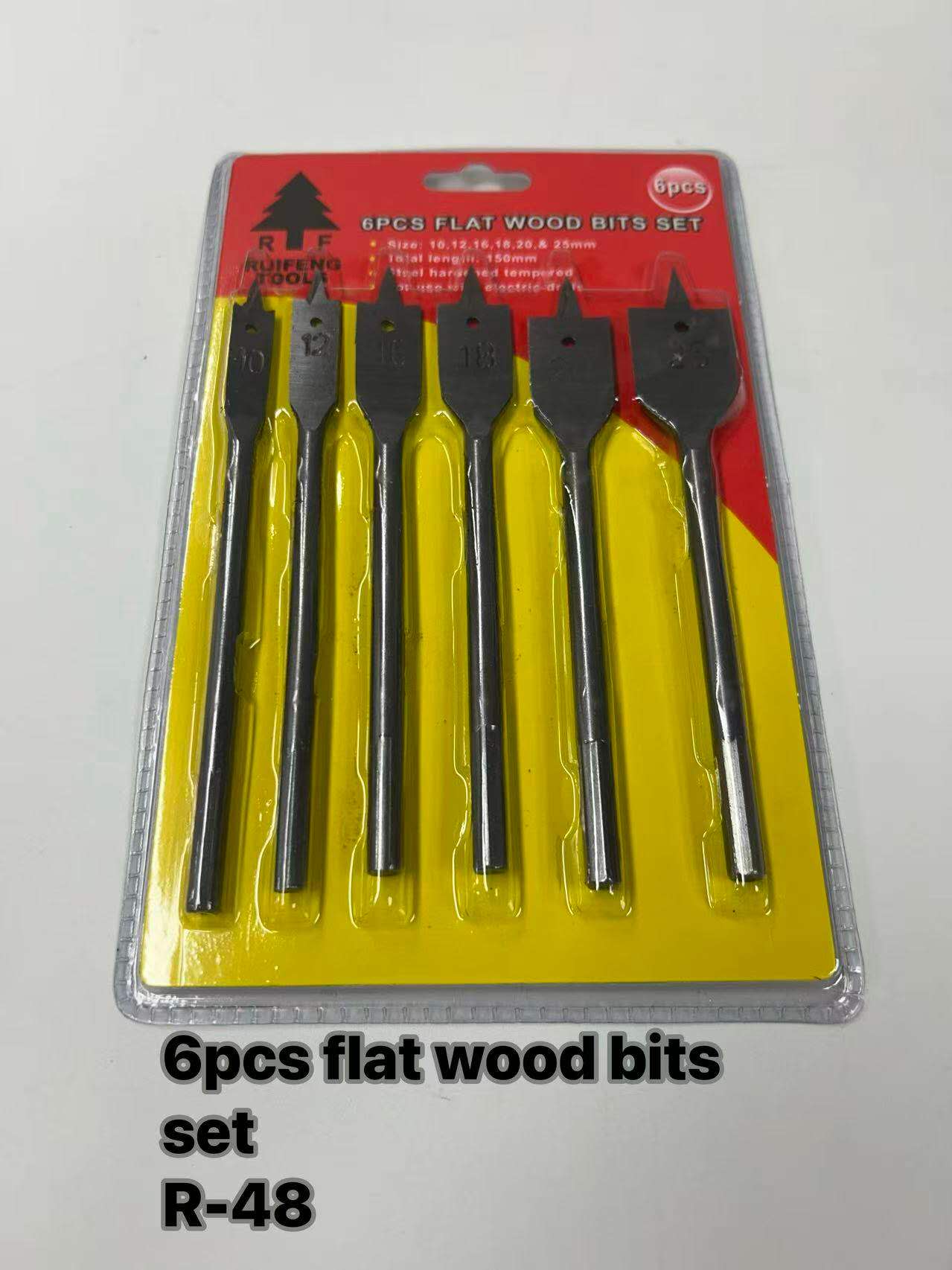 6pcsflatwoodbits set