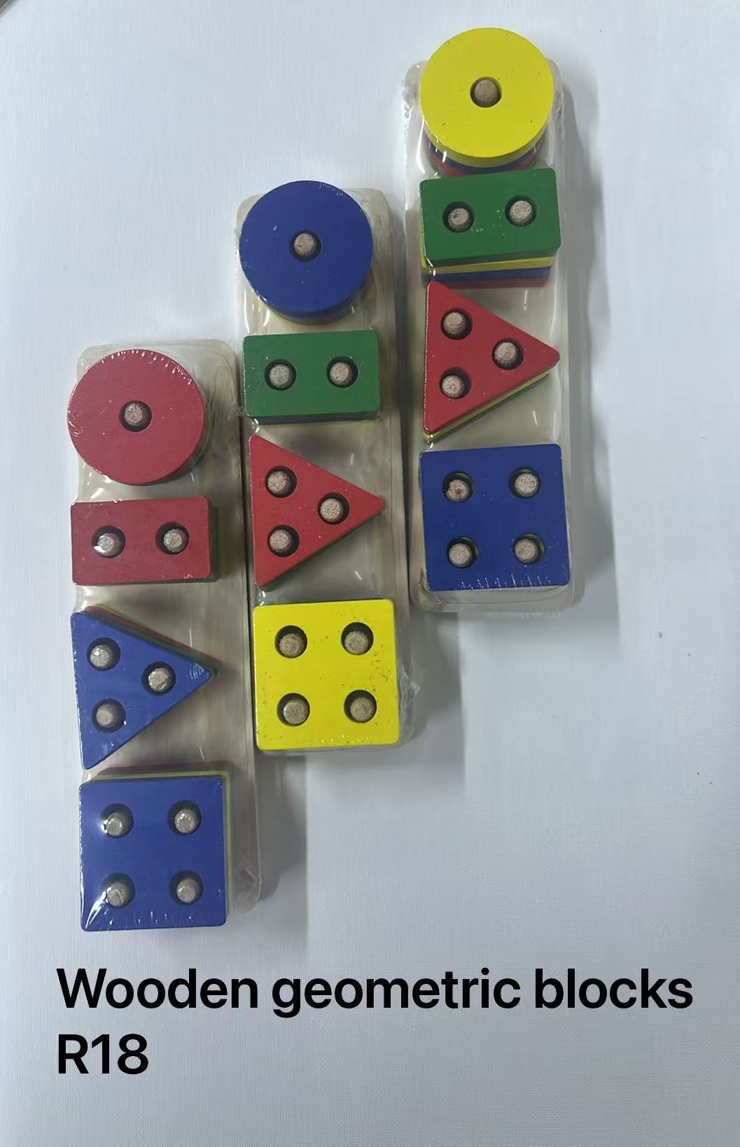 Wooden geometricblocks