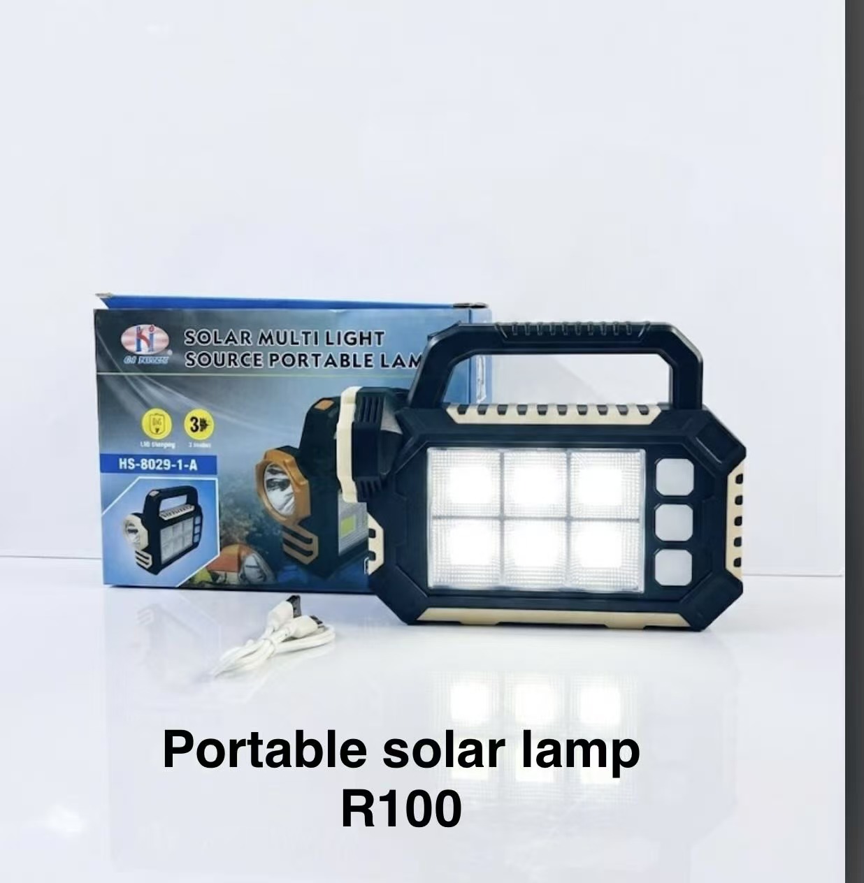 Portable solar lamp