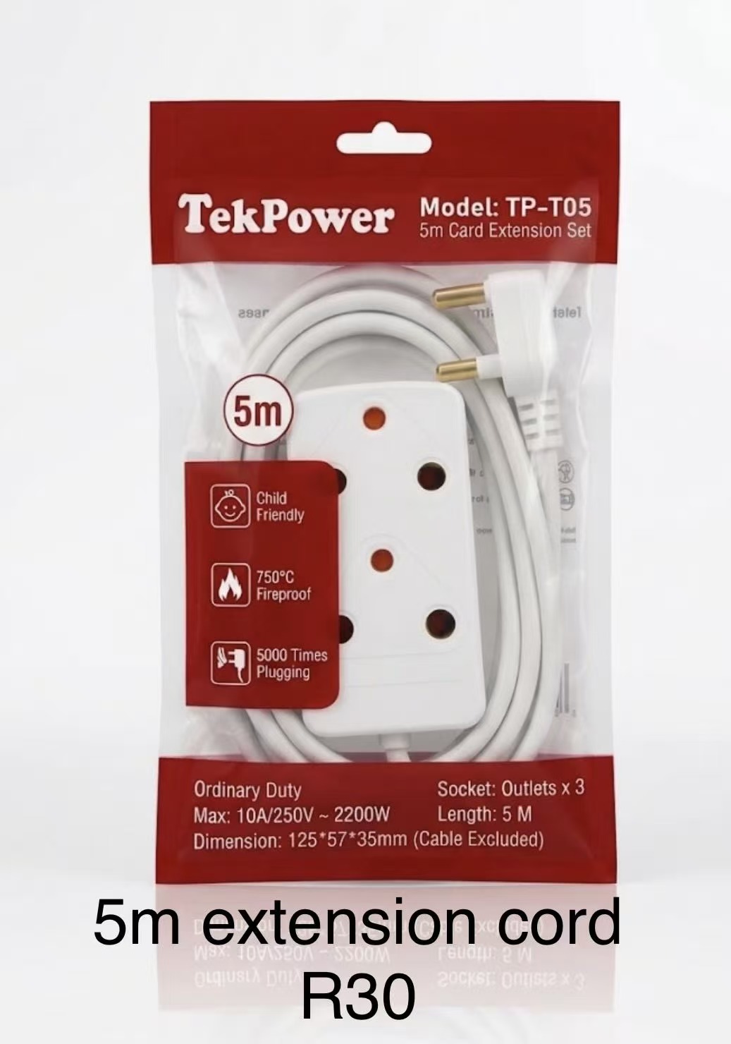 5m extension cord