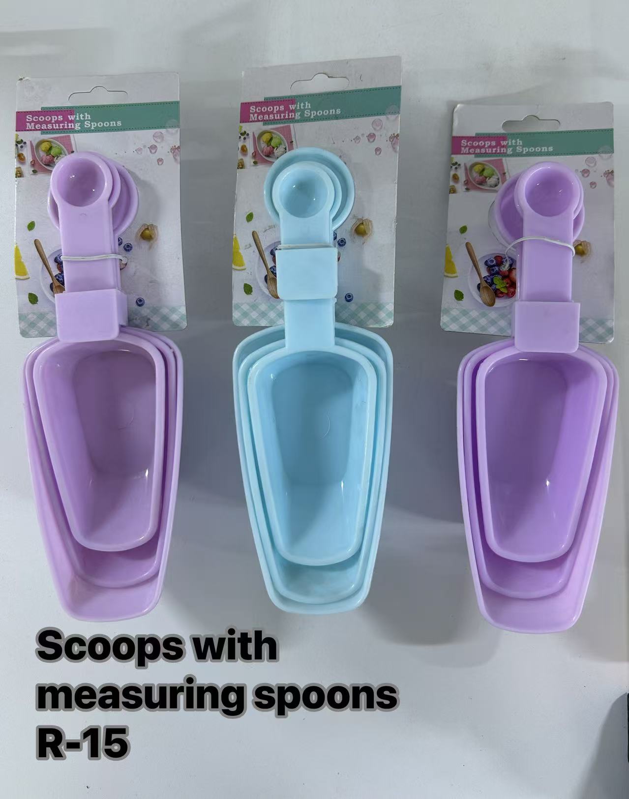 Scoops withmeasuring spoons