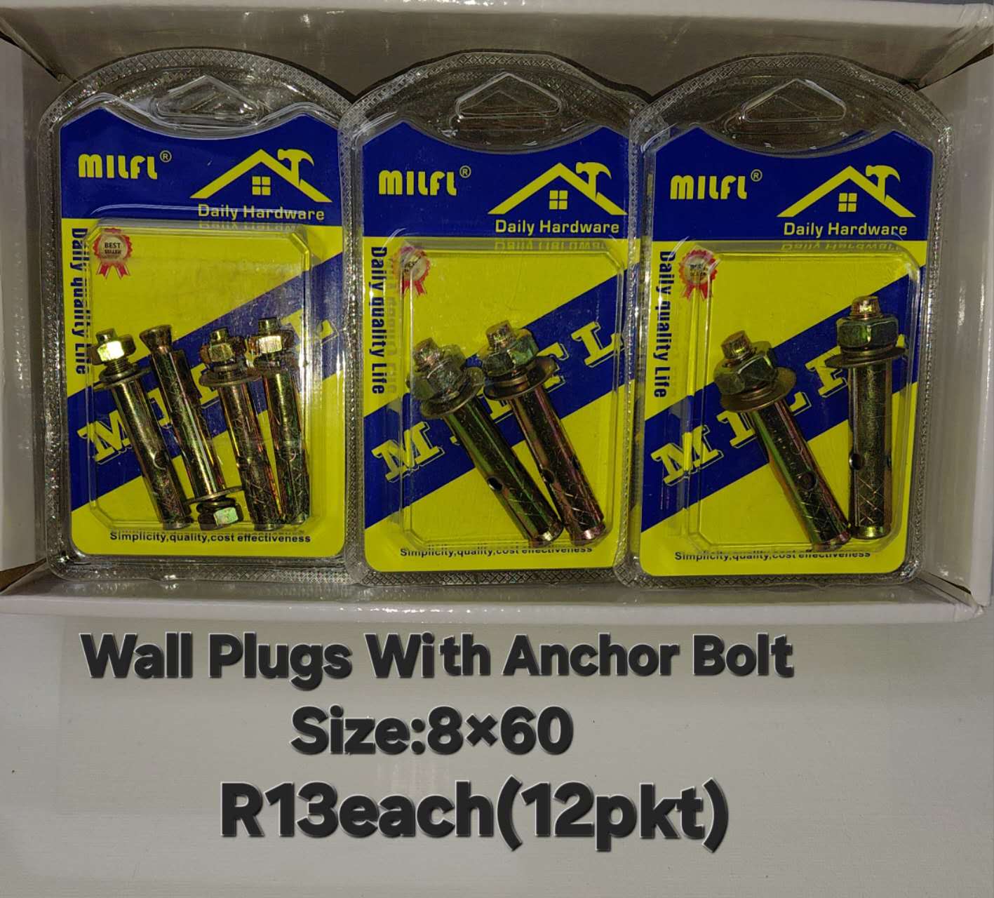Wall Plugs With Anchor Bolt