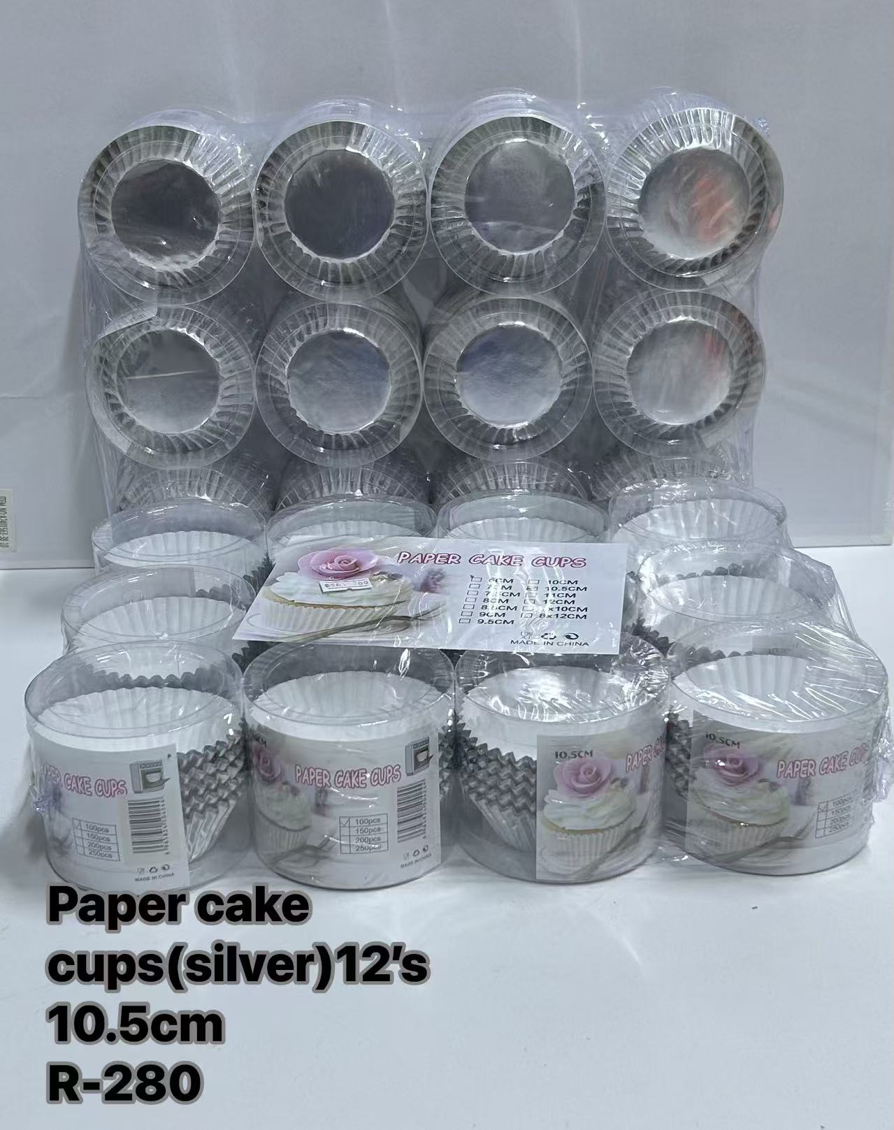 paper cake cups(silver)12"S 10.5cm