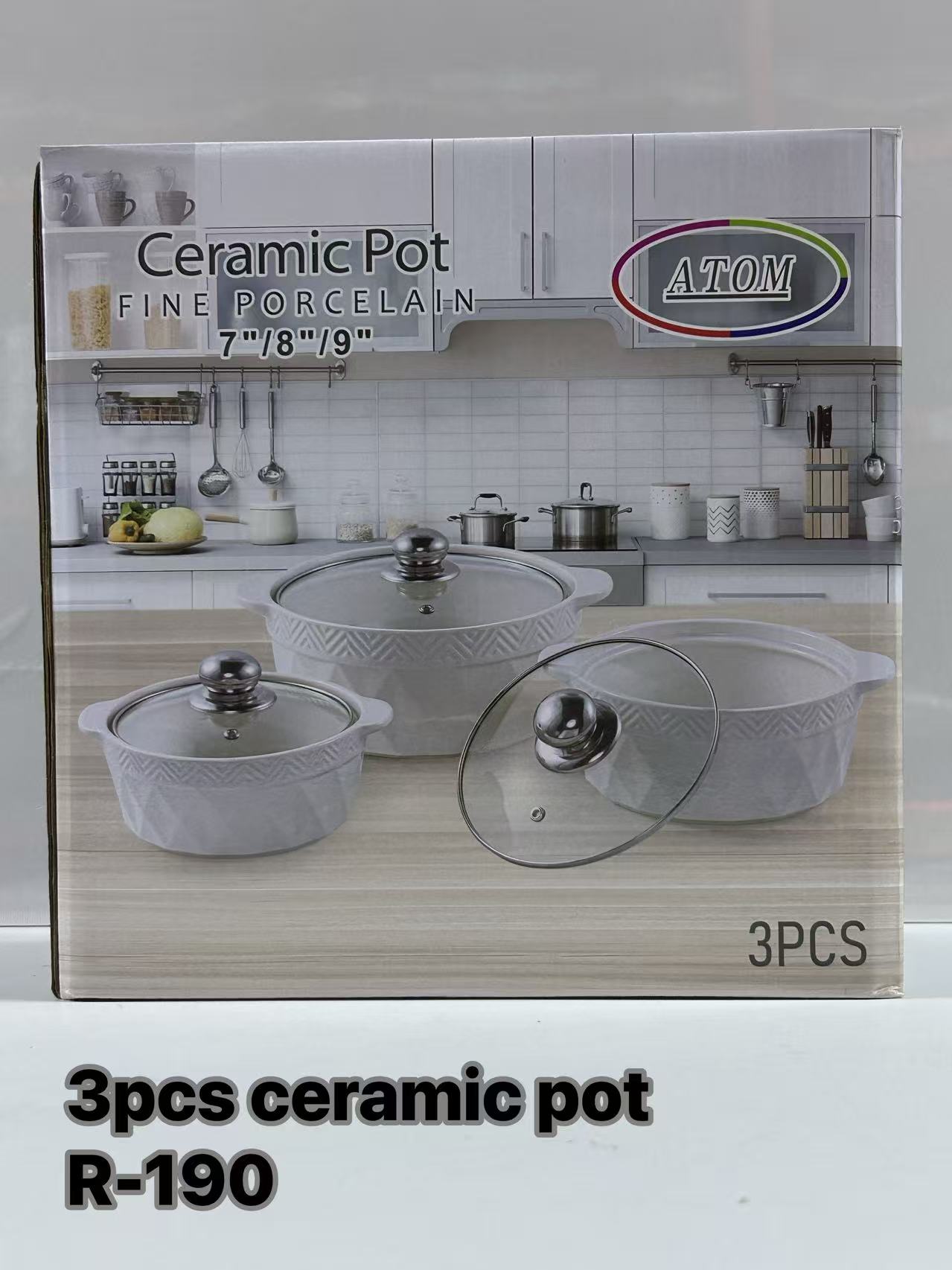 ceramic pot 3pcs