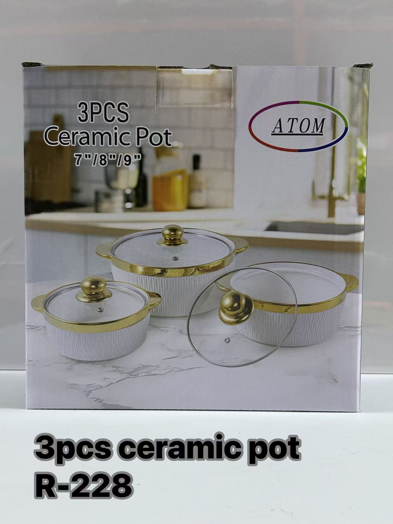 ceramic pot 3pcs
